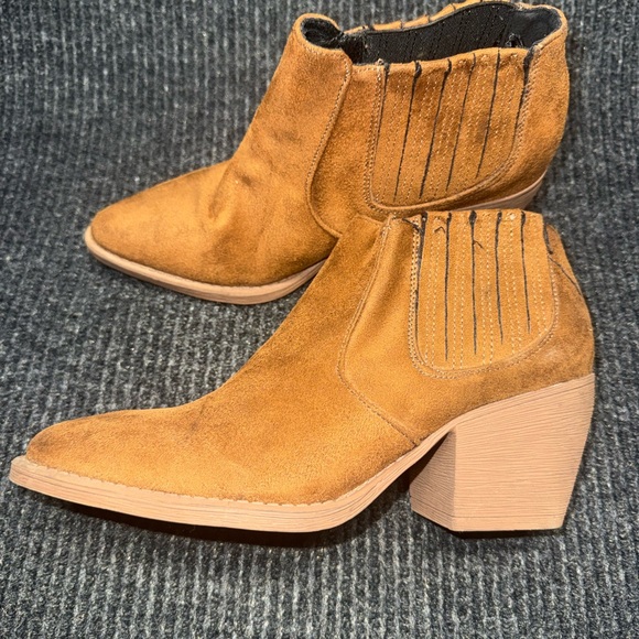 Ada Shoes - Forever 21 Brown Suede Ankle Booties